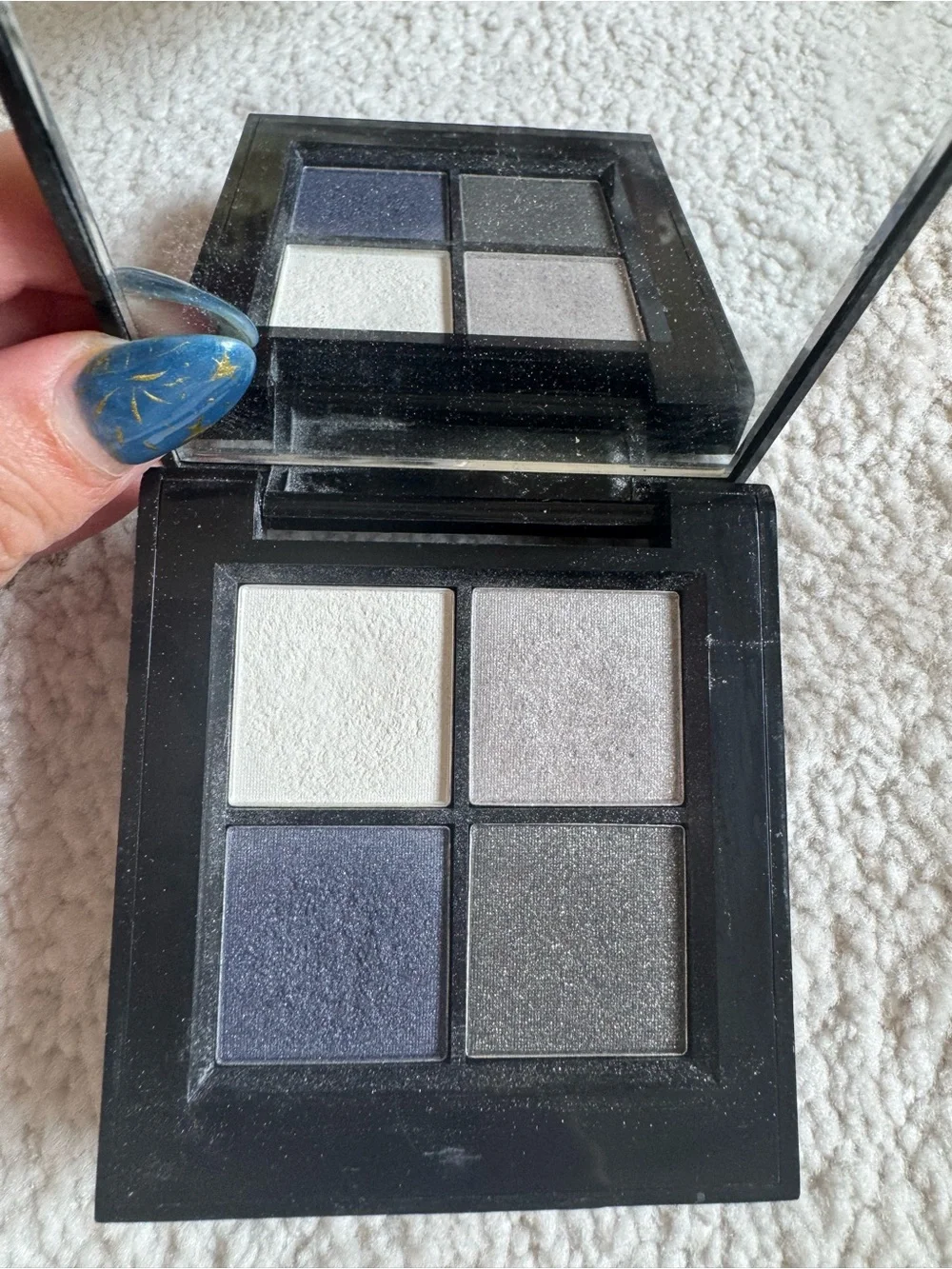 LORAC Black Compact Makeup Palette Navy & Gray Shades